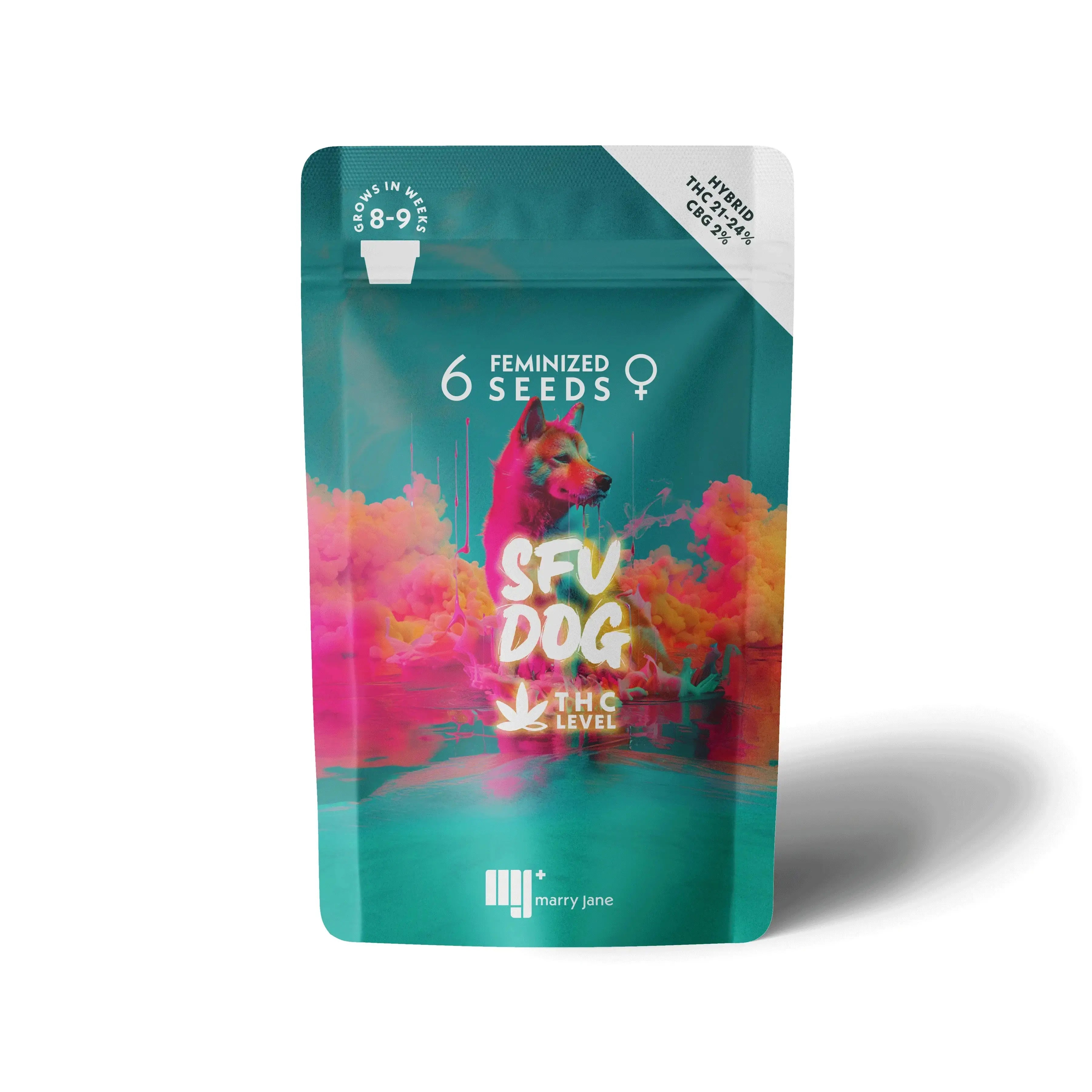 SFV Dog CBD cannabis seeds - indica-dominant hybrid with sweet earthy aroma and enhanced CBG content